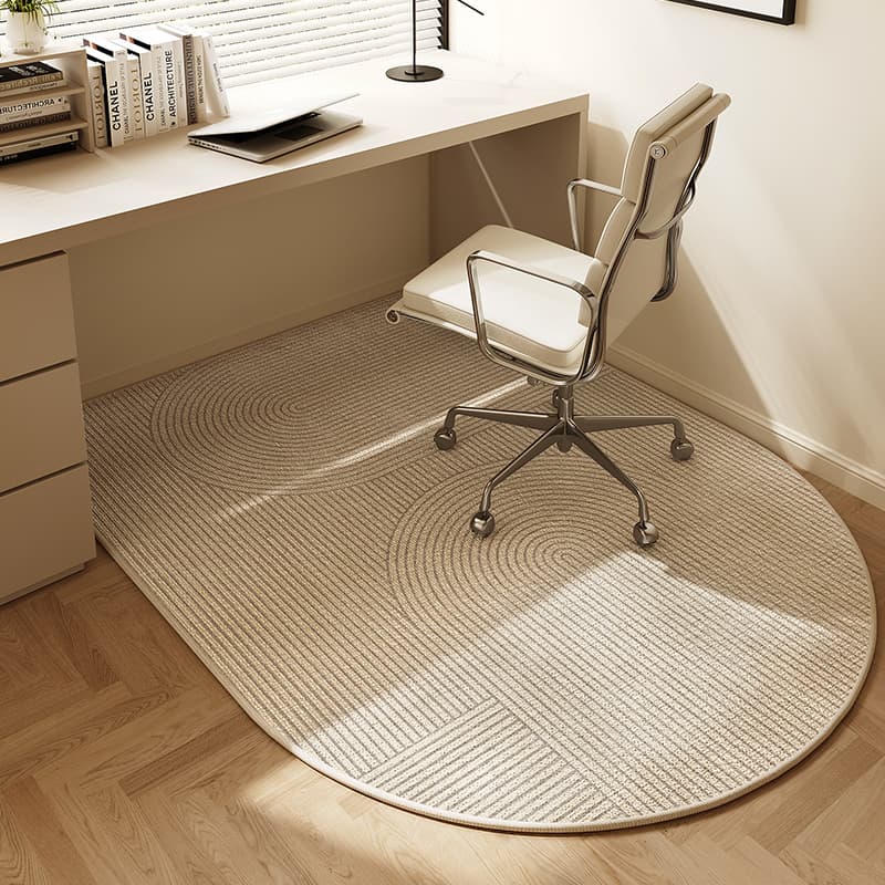 Cross-border Study Room Carpet Full Coverage Computer Chair Anti-Slip Mat Arched Desk Floor Mat Dirt-Resistant Home Crystal Velvet Floor Mat