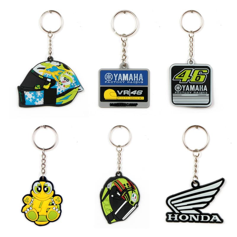 MOTO GP Fan Keychain Motorcycle Helmet Keychain Creative Key Ring
