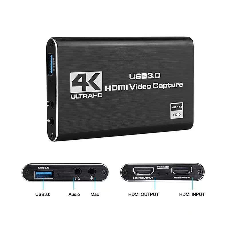 Cross-border USB 3.0 Capture Card, HDMI 4K Video Capture Card for Game Live Streaming Recording with MS2131