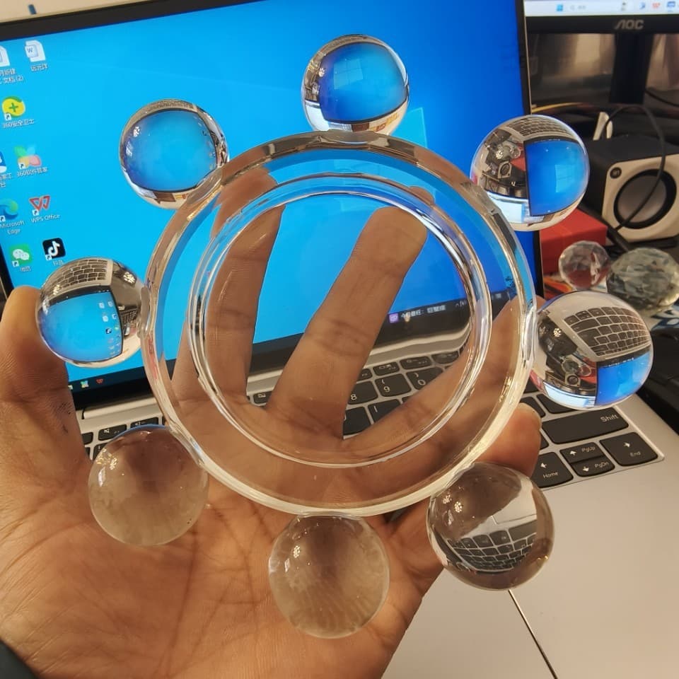 Crystal Ball 15cm Crystal Glass Ashtray Creative Crystal Crafts Design