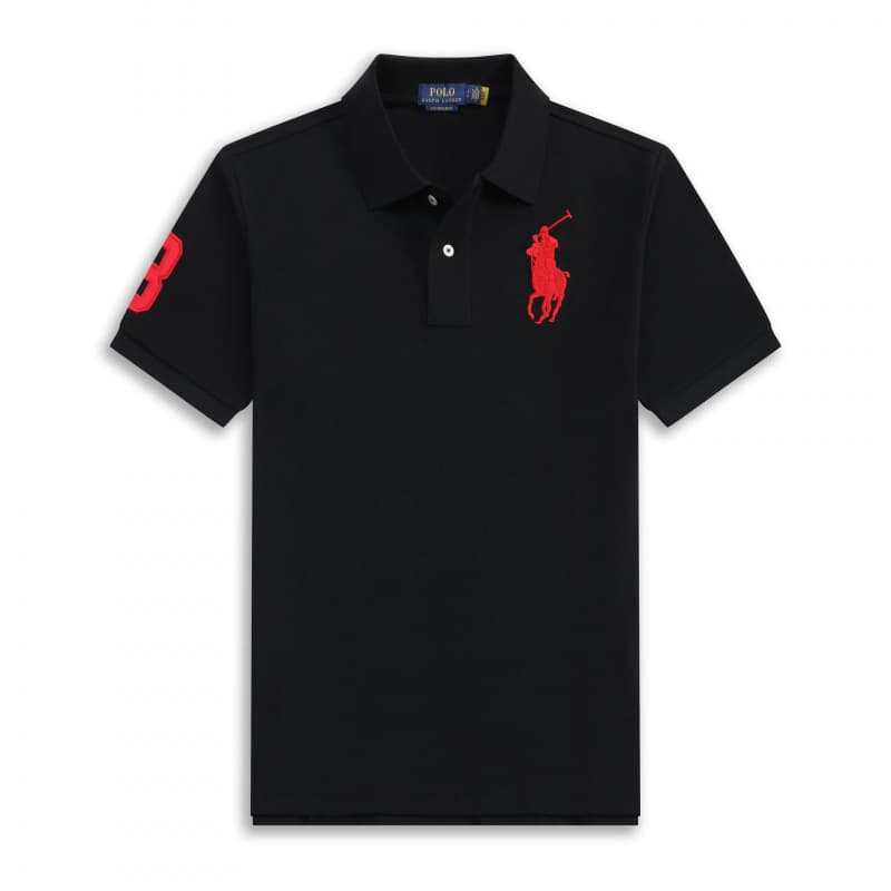 Summer Export Paul Polo Men's Printed Big Horse Short Sleeve T-Shirt Men's Polo Shirt In Stock Custom