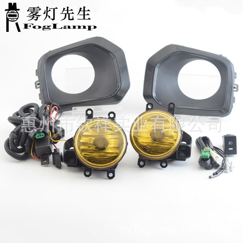 Front Halogen Fog Light Assembly Kit with Daytime Running Lights for Toyota Tacoma 2016-2020