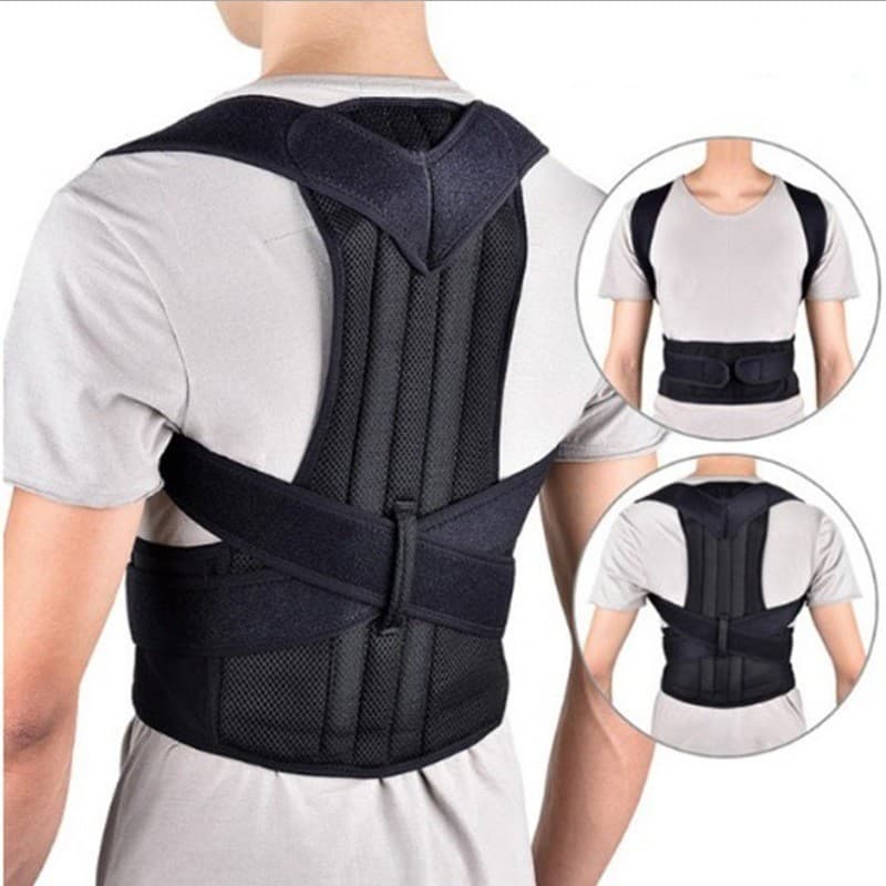 Cross-Border Bestseller Double Keel Straight Waist Back Straightener Posture Corrector for Adults Men Women Back Support Belt