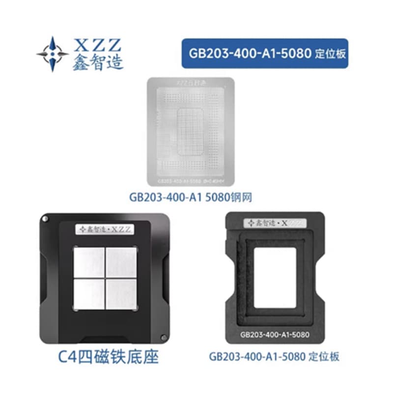 RTX5080 GB203-400-A1 BGA Stencil Ball Grid Array Soldering Stencil and Positioning Table
