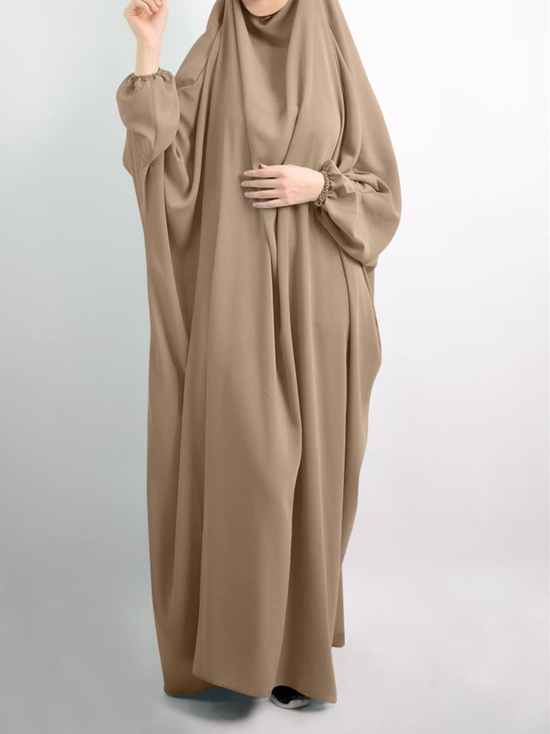 Cross-border AliExpress Plus Size Loose Comfortable Women's Solid Color Robe Dress Wholesale