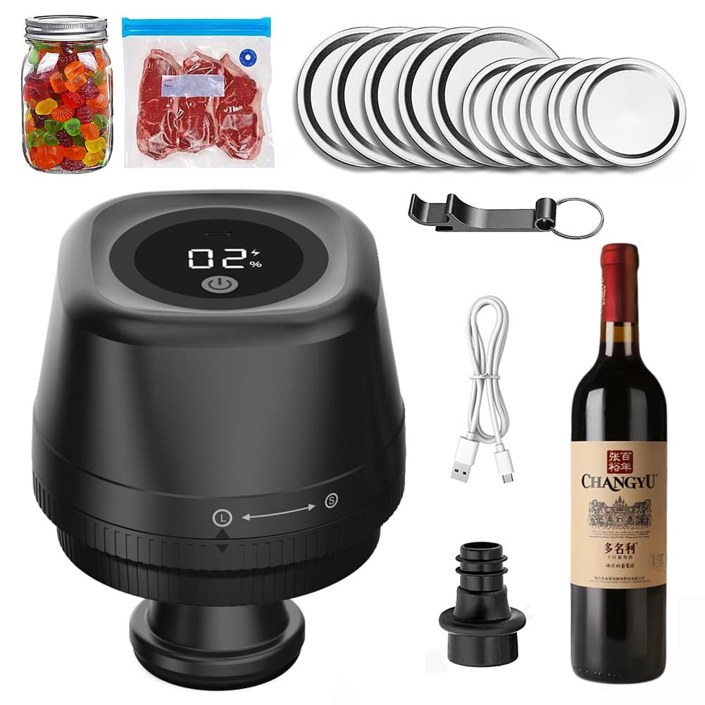 Cross-border best-selling third-generation Mason jar sealing machine, electric vacuum sealing machine, household food preservation machine, Mason bottle sealer.