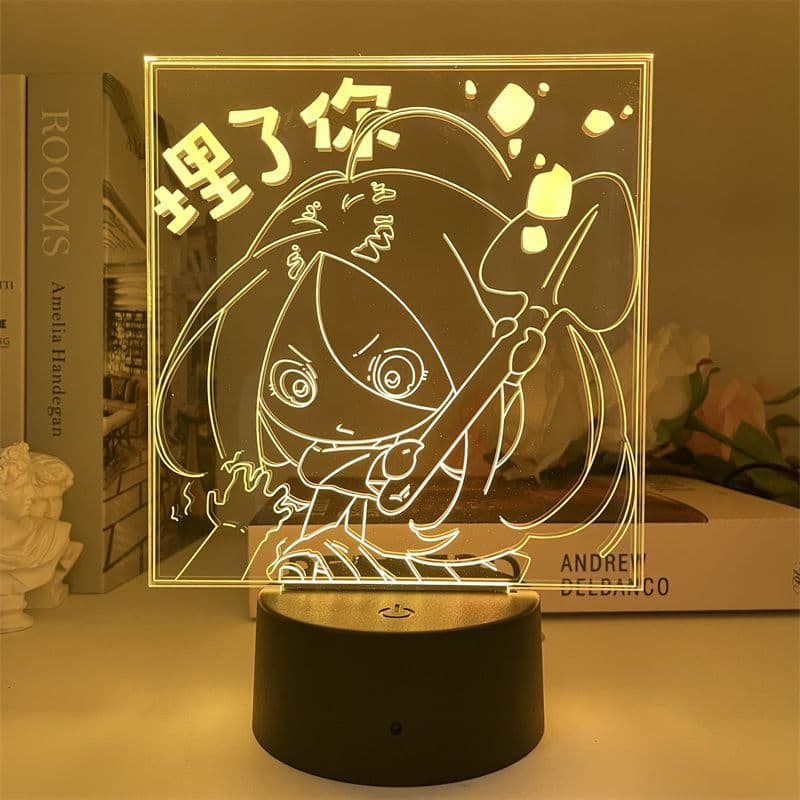 USB Nightlight - One Person Under, Wang Yebao, Elder Sister, Anime Surrounding, 2D Hand-Run Drama, Atmosphere Color-Changing Lights