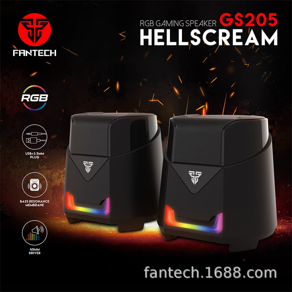 FANTECH HELLSCREAM RGB GAMING SPEAKER GS205 40mm Driver