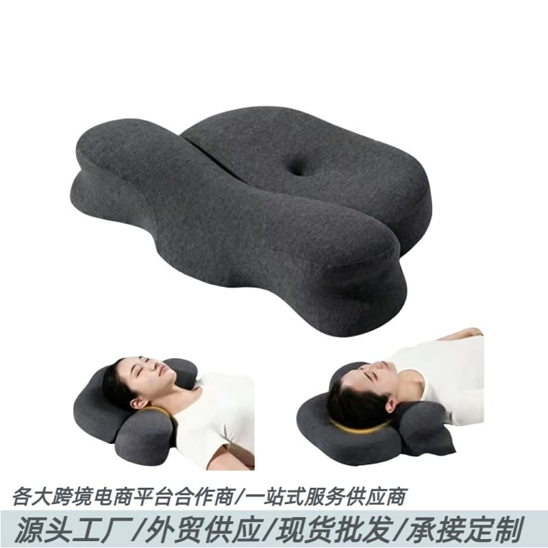In Stock Neck Support Memory Foam Cervical Pillow Office Nap Pillow Car Headrest Lumbar Cushion Factory Direct Wholesale