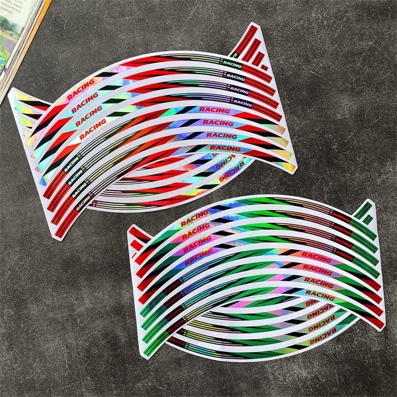 Universal Wheel Rim Sticker for Honda Cub CC110 Motorcycle Modification, Compatible with Yamaha FZ1