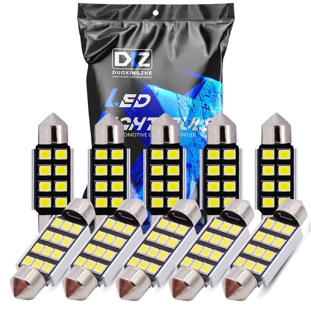 DXZ [Excluding Tax] Decoding Canbus Dual Contact Dome Light 31/36/39/41MM Car LED Ceiling Light