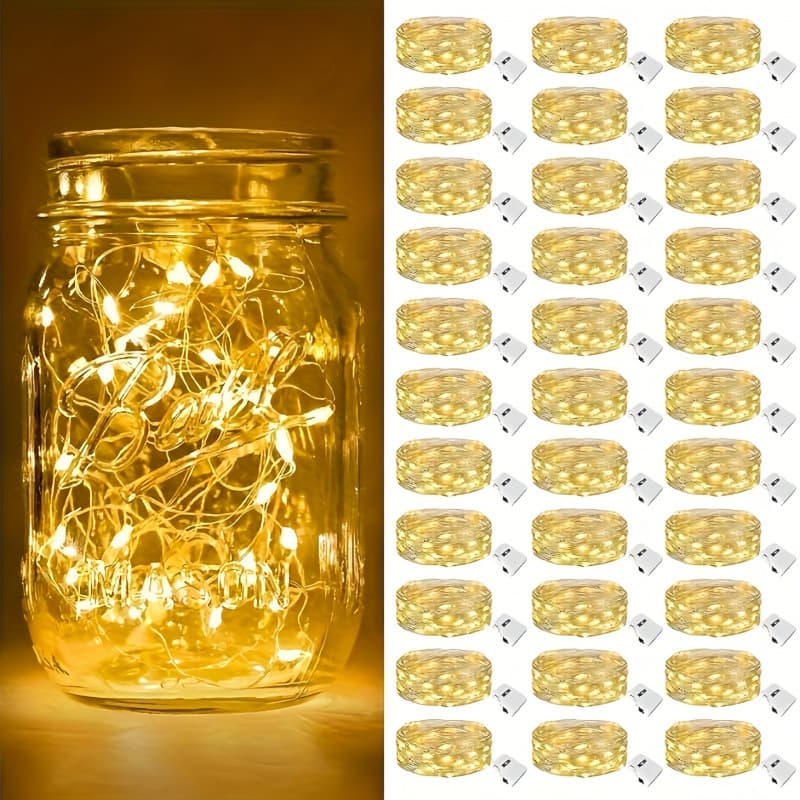 2026 New Cross-border Drop Shipping 30/100 Pack Fairy Lights, Battery-Powered Light Strings, 6.5ft