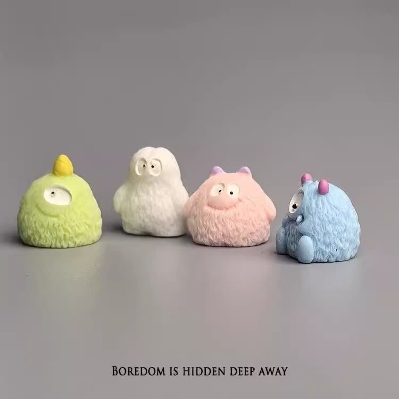 Healing Little Monster Micro Landscape Decor Cute Desktop Japanese-style Office Desk Ornament
