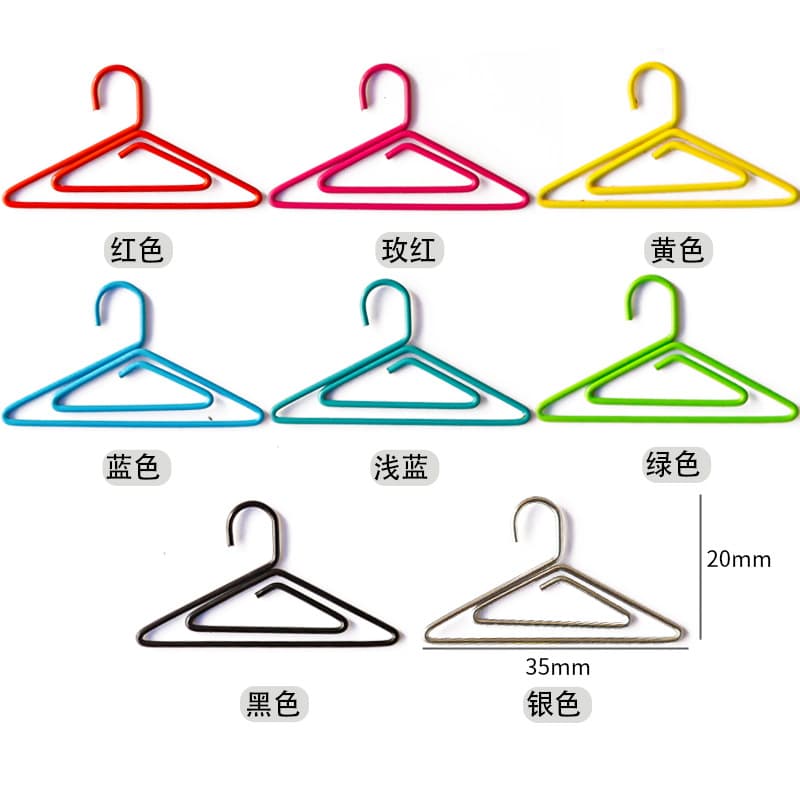 Creative colorful hangers paper clips cartoon roundabout needles office stationery bookmarks paper clips special-shaped paper clips wholesale