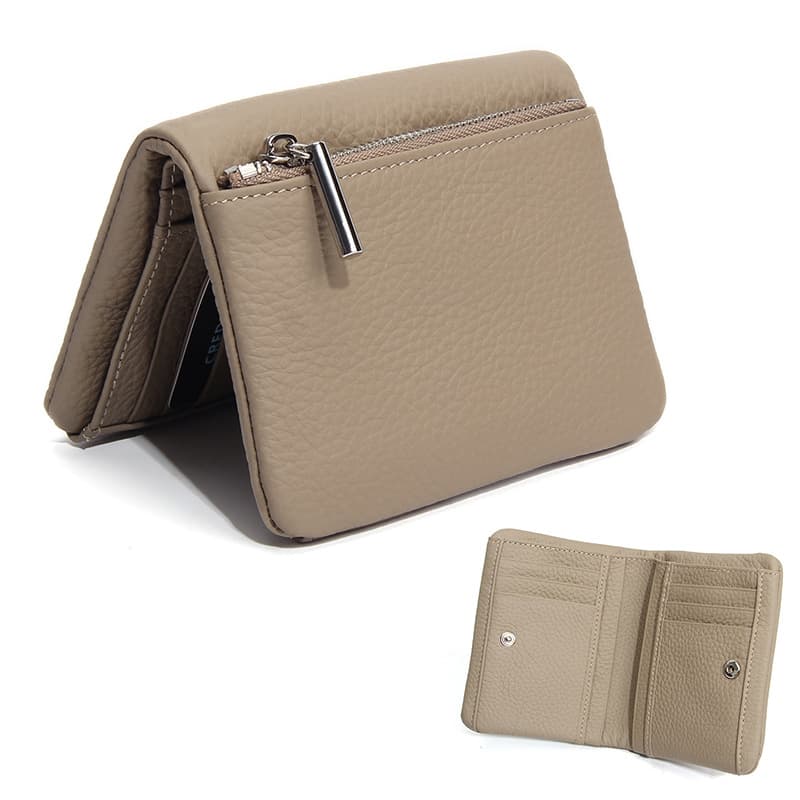 New first-layer cowhide women's wallet genuine leather short multi-functional niche lightweight large-capacity large-note men's wallet