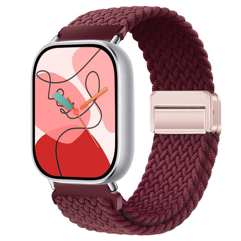 Compatible with Xiaomi Band 10 Pro Strap, Huawei Fit 5 Magnetic Buckle Nylon Woven, Redmi Watch 6 Watch Band