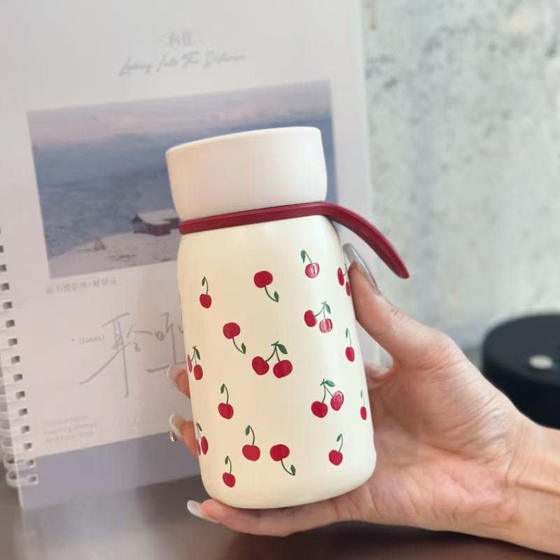 New Star Cup Collection High-Appearance Mini Compact Portable Travel Thermos for Men Women Students Milk Cute with Handle