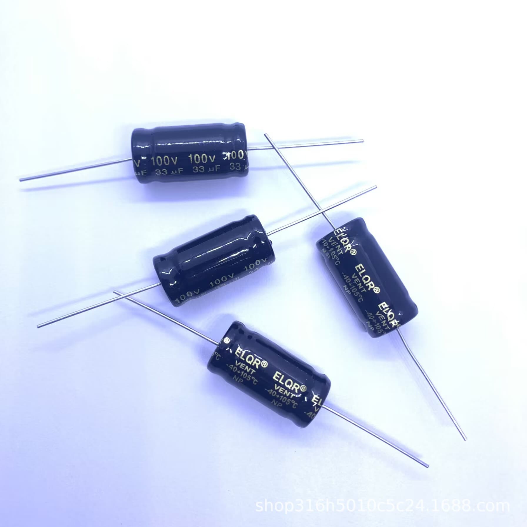 33UF/100V non-polar 13*25MM horizontal audio capacitor, WNP2A336MCM1325FM4R