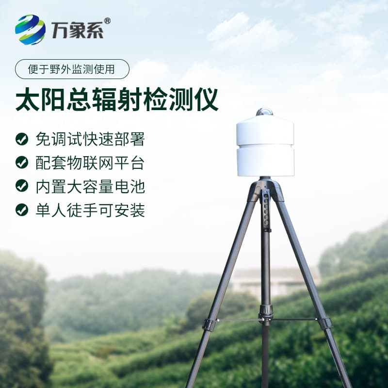 Solar Total Radiation Sensor, Meteorological Radiation Detection, Portable Radiation Detector, Sunshine Duration Meter, Radiant Flux Density Meter