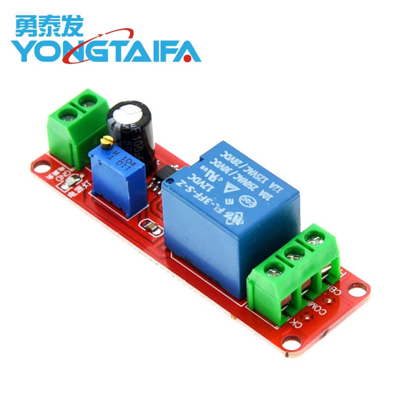 Monostable switch relay delay on/off 12V automotive electrical NE555 delay module automatic intelligent