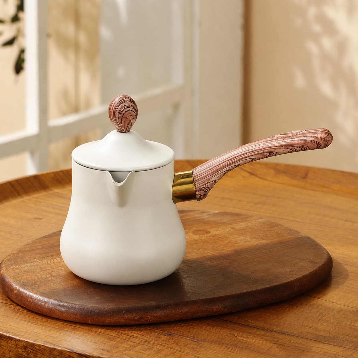 Stainless steel coffee pot Turkish coffee pot multifunctional sharing pot afternoon tea milk cup cup milk can teapot