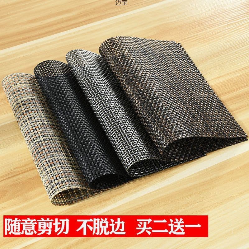 Tea Tray Tea Mat Tea Coaster Kung Fu Tea Set Accessories Tea Dregs Pad Bamboo Tea Strainer Bamboo Mat PVC Wholesale