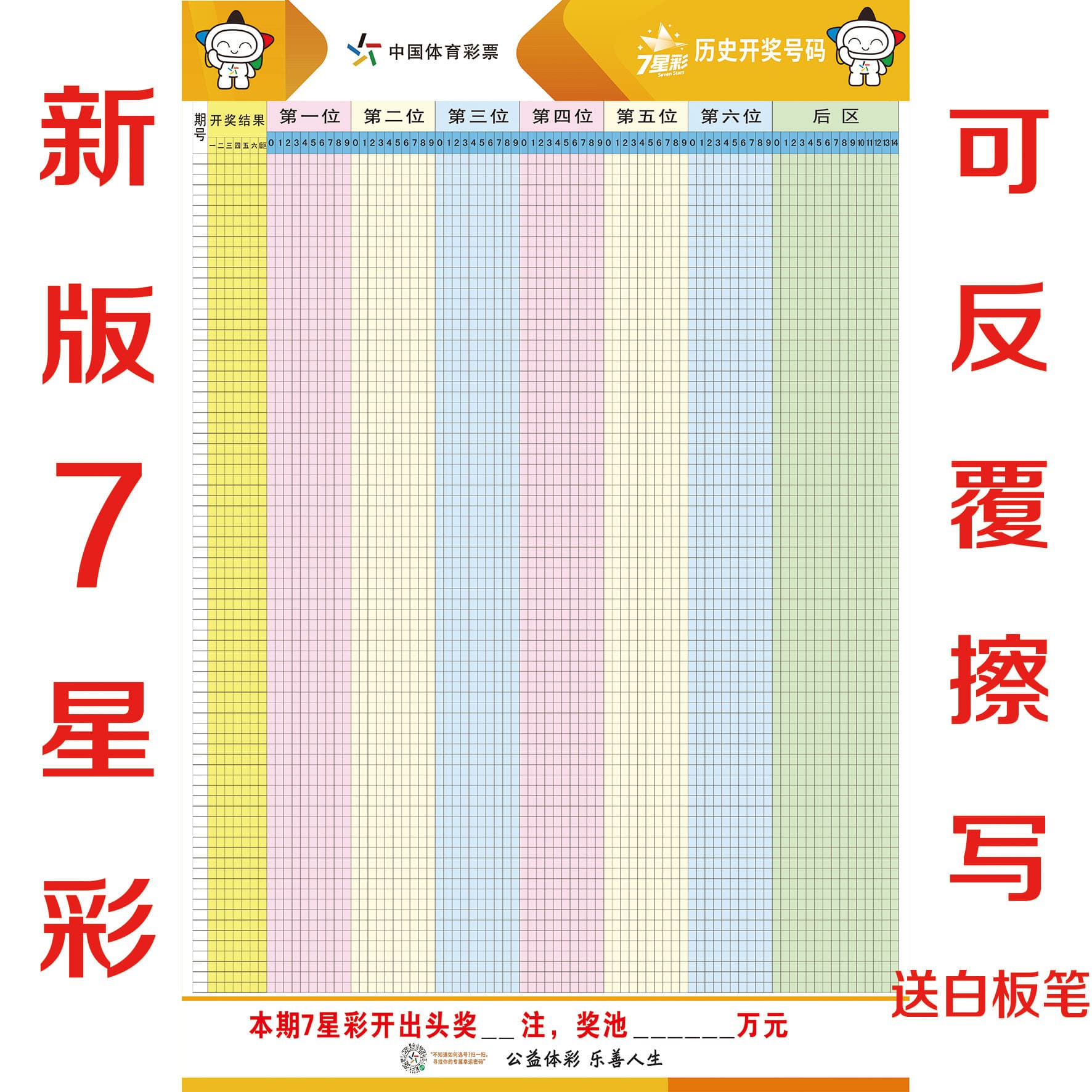 Sports Lottery Trend Chart Three-Piece Analysis New Edition Rolling Handwritten Poster Sports Lottery Supplies Wall Chart