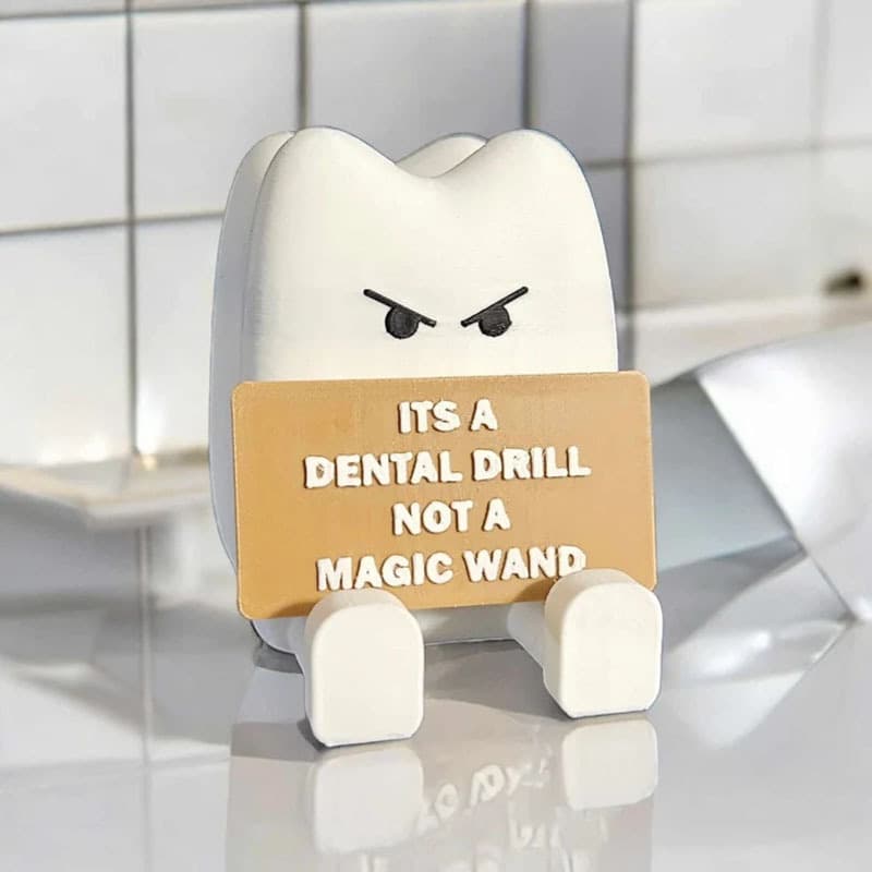 New Cross-Border Independent Station Satirical Tooth Statue Resin Craft Ornament Decoration for Housewarming