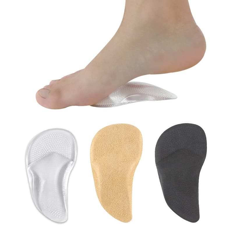 Shoes Arch Pads In Stock Orthopedic Insoles High Foot Support Transparent Color Arch Support Insoles 24 Hours Shipping