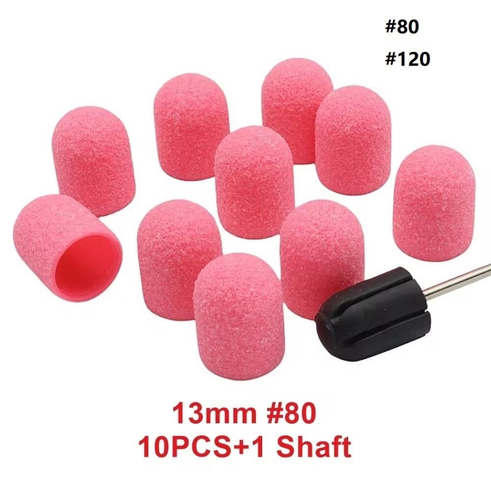 Premium Nail Sanding Caps Grinding Head Sanding Bands for Dead Skin Callus Foot Care Sanding Caps Electric Grinder Accessories Tools