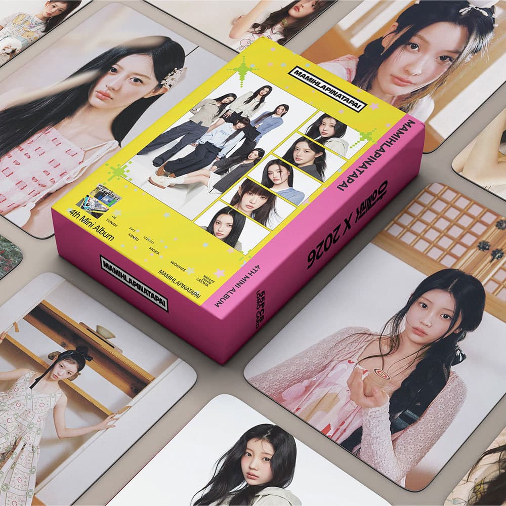 55 ILLIT 4TH MINI Album Support LOMO Cards MAMIHLAPINATAPAI Photo Cards