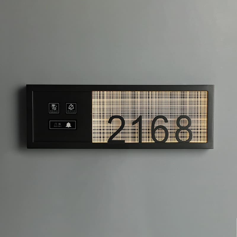 Hotel Door Signs, B&B Door Signs, Hotel Glowing Door Signs