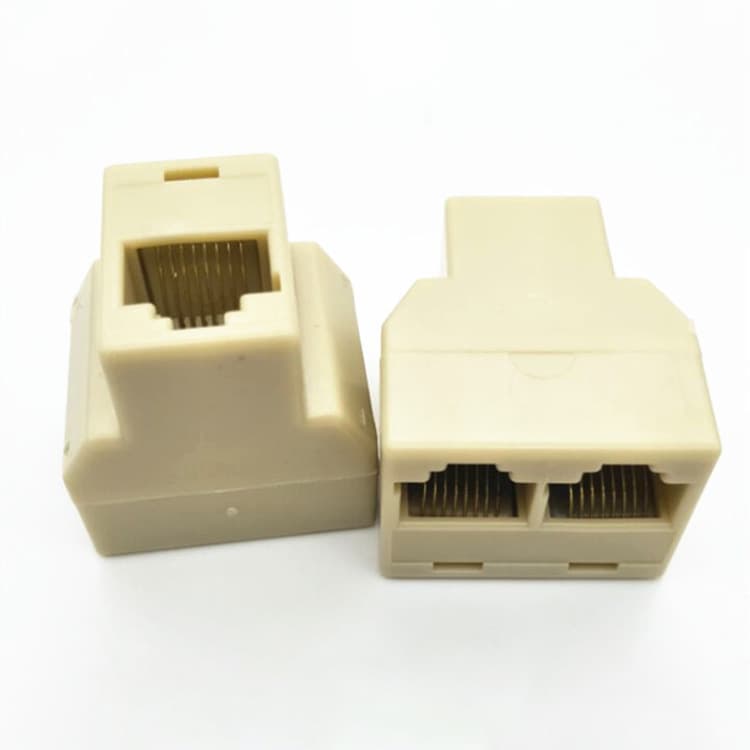 Ethernet T-Adapter 8-Core Network Coupler/RJ45 Splitter/Network 1-to-2/RJ45 Y-Splitter