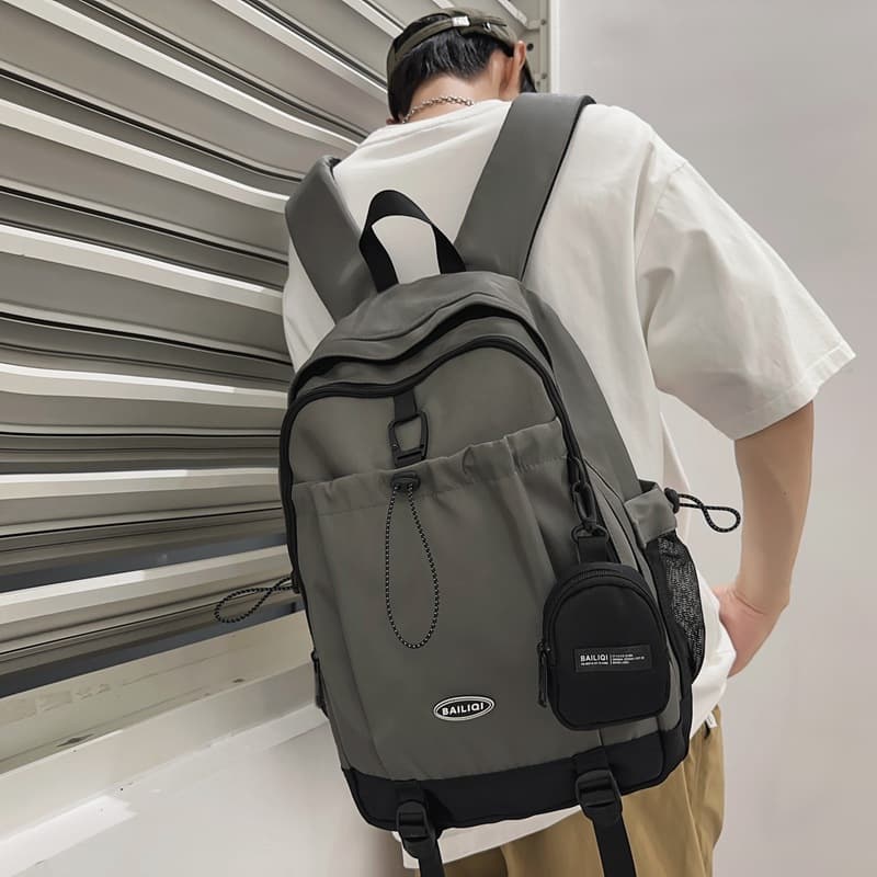 2024 New Travel Lightweight Simple Backpack for Men, High School and Middle School Students, Large Capacity Women's School Bag