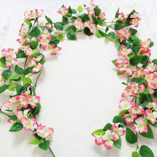 Artificial Bougainvillea Vine Wedding Decoration Fake Flower Plastic Vine String for Air Conditioning Pipe Covering and Winding Ceiling