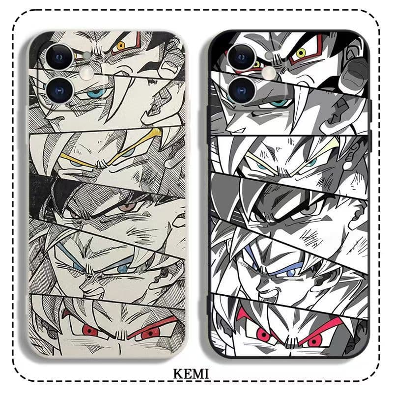 Dragon Ball super cool eyes anime mobile phone case Apple 16 liquid silicone iPhone 15 promax anti-fall 1314