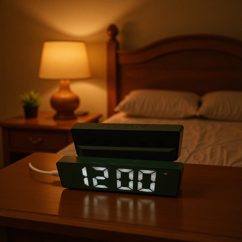 Cross-border Student Alarm Clock Mirror Clock Ins Clock Table Desktop Clock Table Time Electronic Clock Digital LED Screen