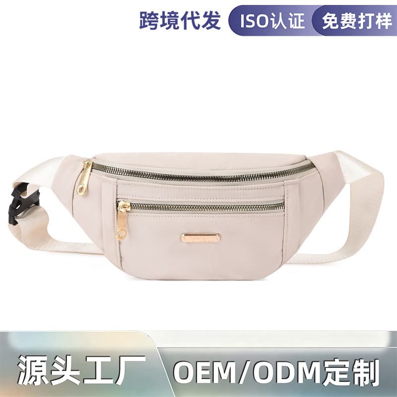 Wholesale New Letter Logo Waist Bag Women Fashion Versatile Compact Men's Crossbody Bag Portable Cashier Chest Bag