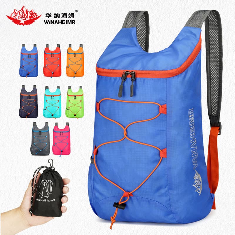 Backpack cross-border new outdoor waterproof bicycle riding bag folding lightweight hiking and mountaineering travel backpack