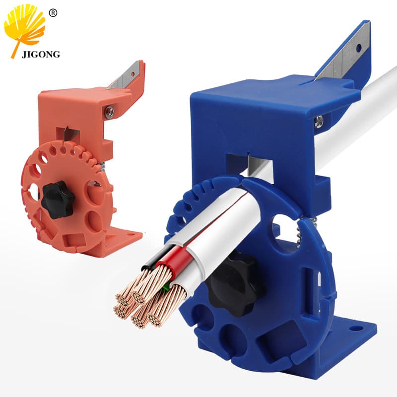 Manual Quick Wire Stripper, Adjustable Handheld Cable Stripper for Plastic and Rubber Insulation
