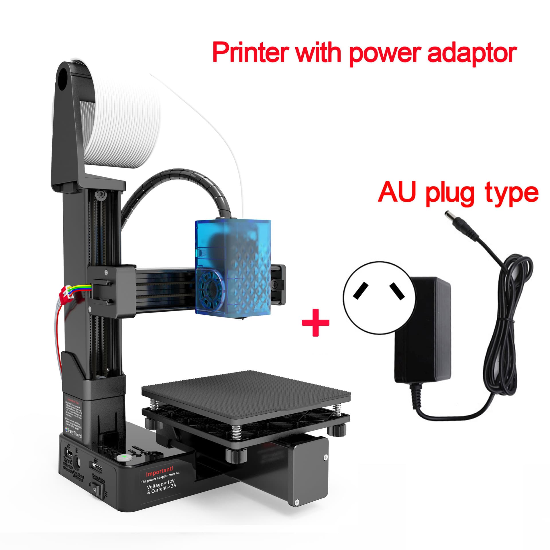 EasyThreed 3D Printer K10-T Entry Level uses TPU PLA 1.75mm