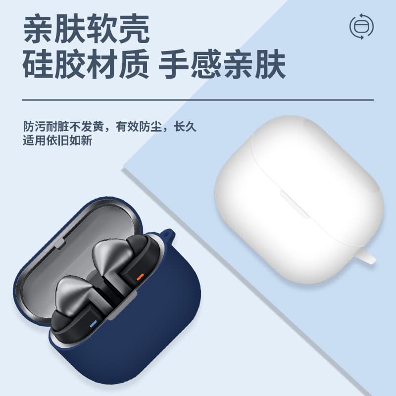 Suitable for Samsung Galaxy Buds3Pro wireless Bluetooth headset protective cover, anti-fall and anti-scratch silicone soft shell