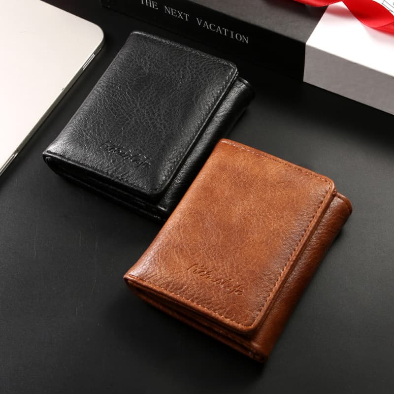 Cross-border RFID Anti-theft Card Holder Wallet for Men Ultra-thin Minimalist Small Card Clip Multi-card Slot Foreign Trade Anti-demagnetization ID Card Case