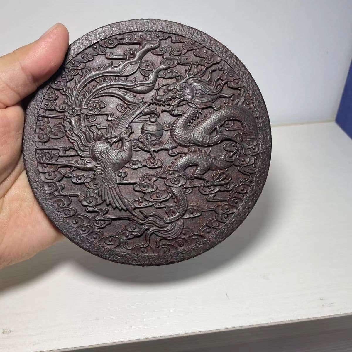 Dragon-Phoenix Tea Tray, Qilin Tea Tray, Yixing Purple Clay Tea Tray, Dry Brewing Tea Tray, Tea Cup Holder, Fruit Plate, Tea Set Accessory