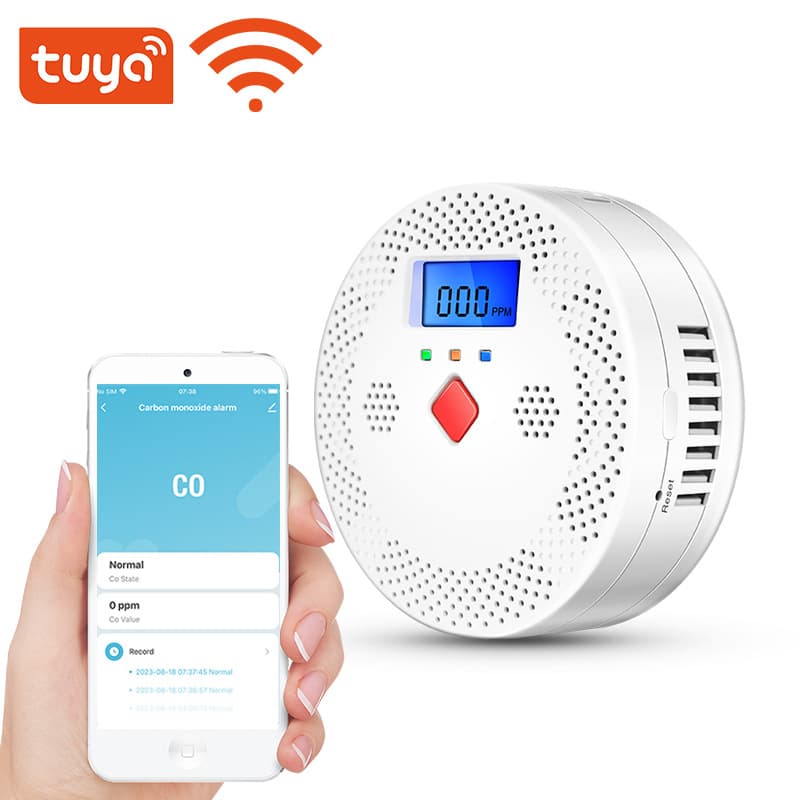 Tuya Smart WiFi Carbon Monoxide Gas Detector (CO Detector) Home Security Gas Leak Alarm