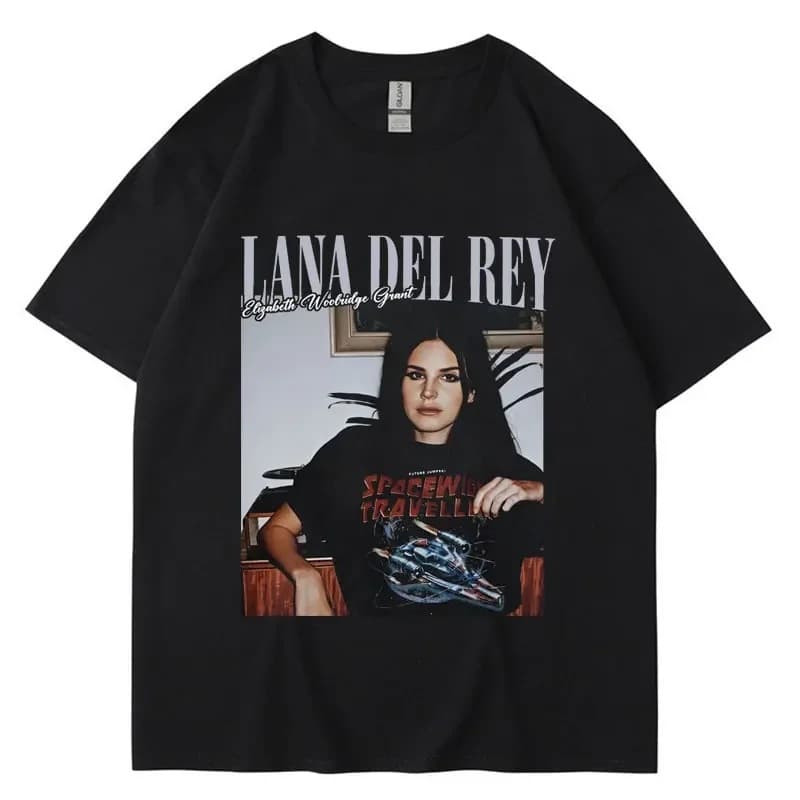New Lana Del Rey Graphic Print T-Shirt Men Women Hip Hop Retro Streetwear Summer Short Sleeve Fashion Tee