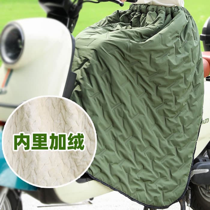Electric vehicle windshield cover motorcycle autumn/winter thickened large apron half-skirt leg cover waterproof warmth knee protection windproof skirt
