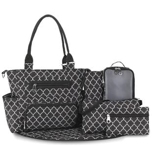 Mommy Bag Handbag Multi-functional Large Capacity Diaper Bag Striped Mother's Outing Tote