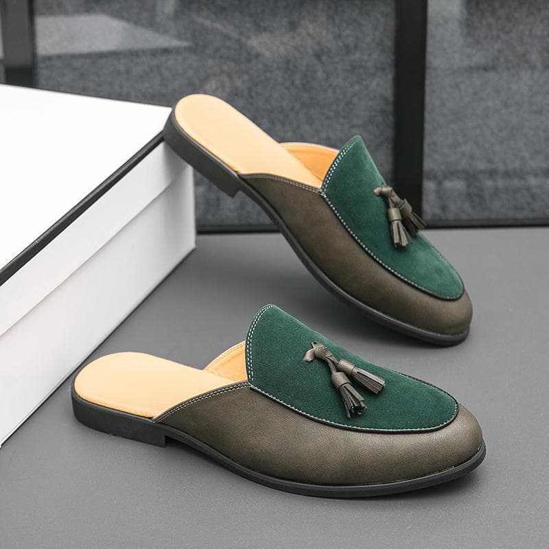 Fitting room Baotou slippers, operating room driver's half slippers, men's beanie shoes, half support slippers, sandals and slippers