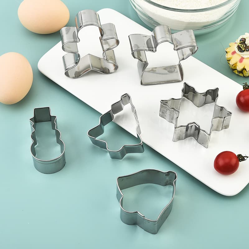 Wholesale Christmas Stainless Steel Snowflake Cookie Cutter Pastry Mold Baking Tool Cake Mold Cookie Cutter